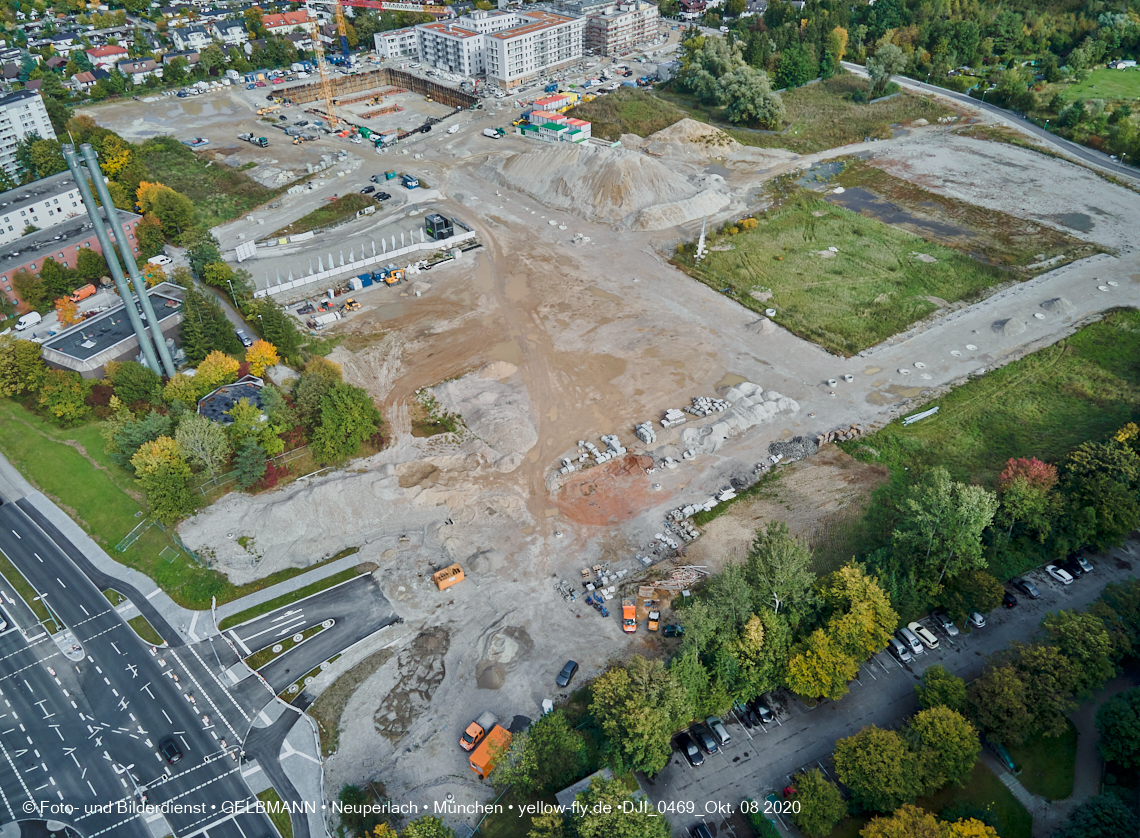 09.10.2020 - Baustelle Alexisqaurtier und Pandion Verde in Neuperlach